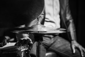 Drummer performing in an event